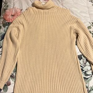 Tan sweater dress